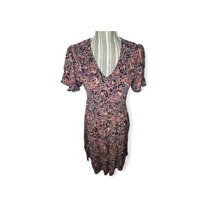 Luxology Women's Multicolor Paisley Dress Size M